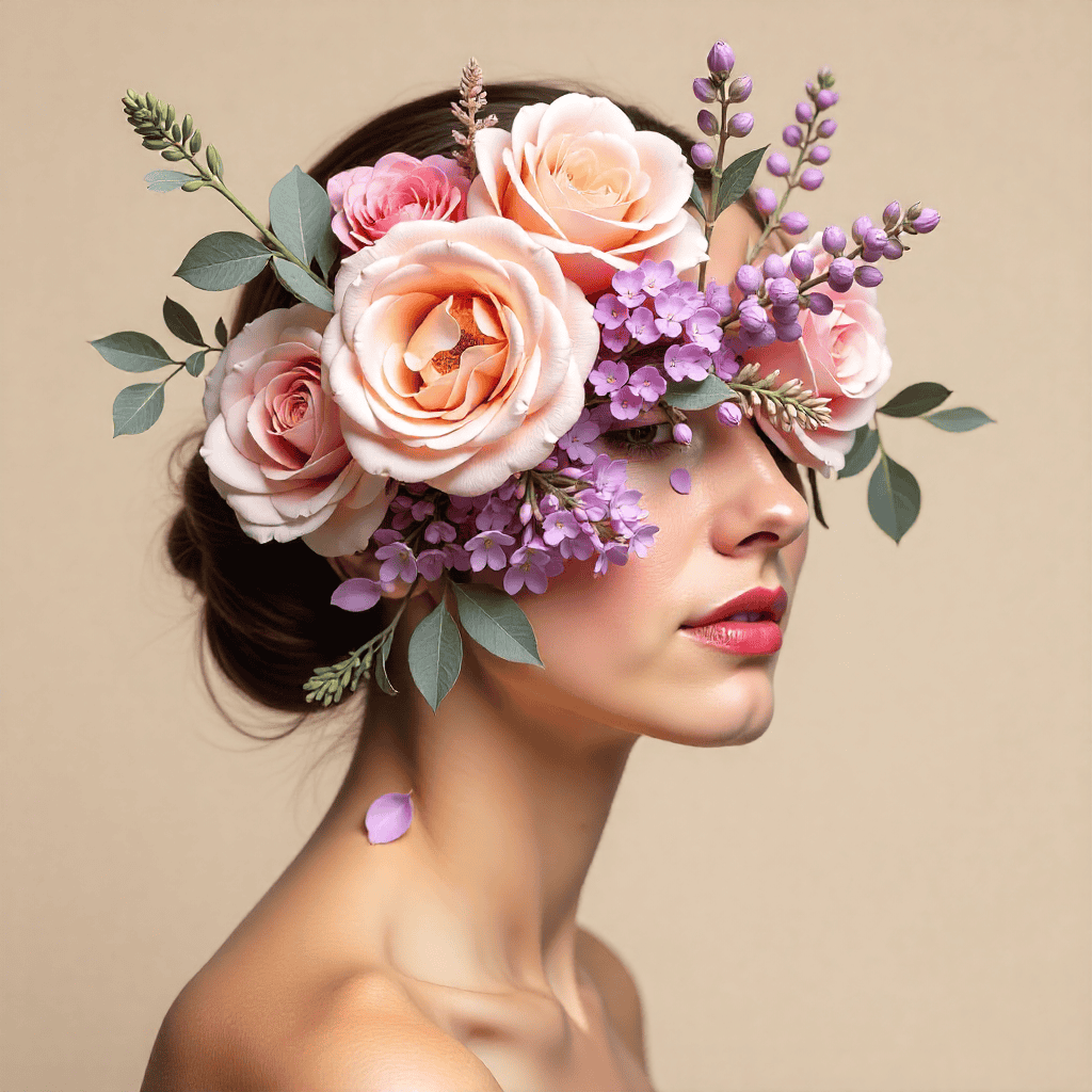 Romantic floral bouquet